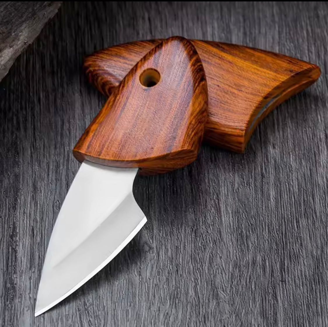 Wooden Handle Pocket Knife, Portable Mini Fruit Knife, Mini Knife Hand Forge Blade, Multifunctional Camping Hunting Knife Wooden Handle Pocket Knife, Portable Mini Fruit Knife, Mini Knife Hand Forge Blade, Multifunctional Camping Hunting Knife